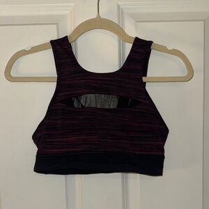 lululemon athletica Black and Purple Sports Bra